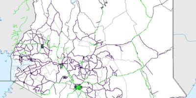 แผนที่ของเคนยา name railway